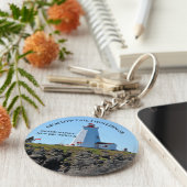 Frack Lighthouse Grand Manan N.B. Schlüsselanhänge Schlüsselanhänger (Seite)