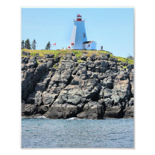 Frack Lighthouse Grand Manan NB Foto drucken