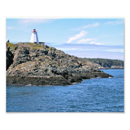 Frack Lighthouse Grand Manan NB Foto drucken