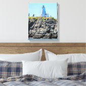 Frack Lighthouse Grand Manan Wrapped Canvas Leinwanddruck (Insitu (Schlafzimmer))