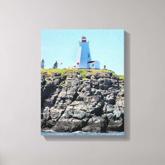 Frack Lighthouse Grand Manan Wrapped Canvas Leinwanddruck (Vorderseite)