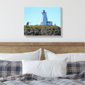 Frack Lighthouse Grand Manan Wrapped Canvas Leinwanddruck (Insitu (Schlafzimmer))