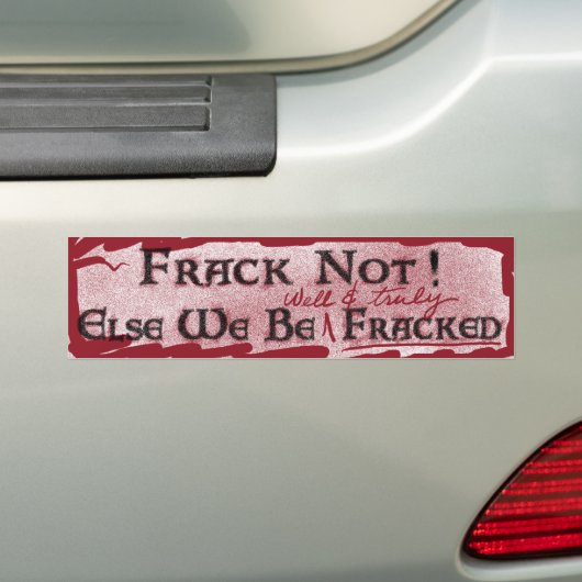 frack nicht Autoaufkleber (Auf Auto)