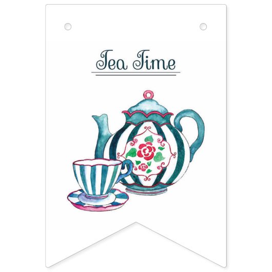 Frack Party Bunting - Tee-Party Wimpelkette (Erste Fahne)