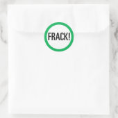 Frack! Runder Aufkleber (Tasche)