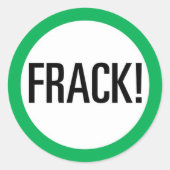 Frack! Runder Aufkleber (Vorderseite)