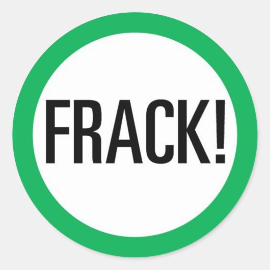 Frack! Runder Aufkleber (Vorderseite)