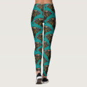 Frack-Schmetterling aquamarin Leggings (Rückseite)
