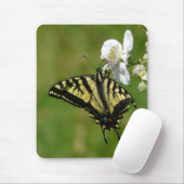 Frack-Schmetterling auf einer BlackBerry-Blüte Mousepad (Mit Mouse)