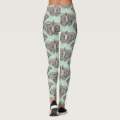 Frack-Schmetterling-Basalt Leggings (Rückseite)