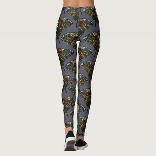 Frack-Schmetterling-Dämmerung Leggings (Rückseite)