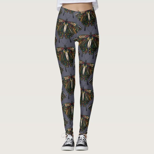 Frack-Schmetterling-Dämmerung Leggings (Vorderseite)
