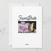 Frack Schmetterling Geburtstagswünsche Feiertagskarte (Rückseite)