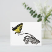 Frack-Schmetterling Postkarte (Stehend Vorderseite)