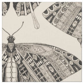 Frack-Schmetterling-Schwarz Stoff (Nahaufnahme)