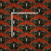 Frack-Schmetterling Terracotta Stoff (Kachel)