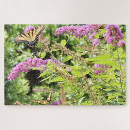 Frack-Schmetterlinge auf Schmetterlingsstrauch Puzzle