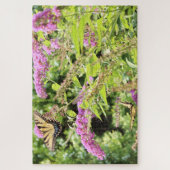 Frack-Schmetterlinge auf Schmetterlingsstrauch Puzzle (Vertikal)