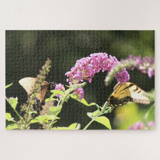 Frack Schmetterlinge Schwarz und Gelb Puzzle (Horizontal)