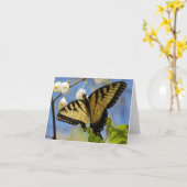 Frack-Schmetterlings-Mitteilungskarten Karte (Gelbe Blume)