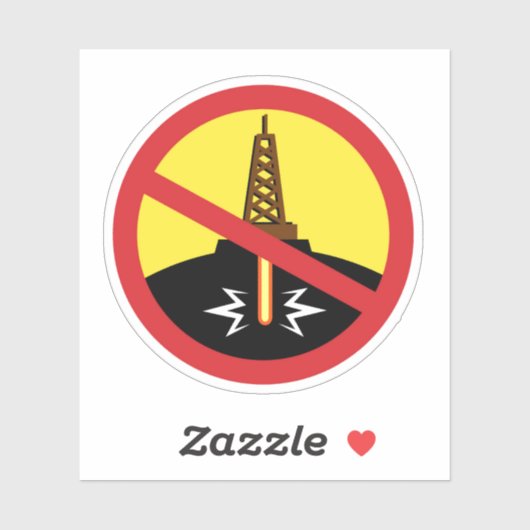 Fracking Aufkleber (Blatt)