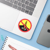 Fracking Aufkleber (Laptop mit iPhone)