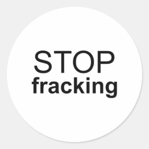 Fracking Runder Aufkleber
