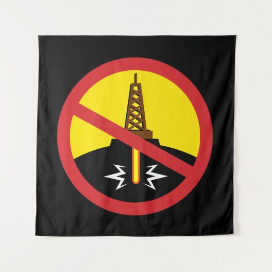 Fracking Wandteppich (Vorderseite)