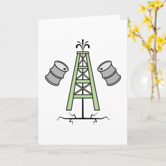 Frackingoil Rig Karte (Gelbe Blume)