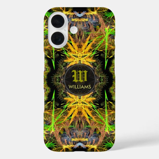 FracktalKan Individuelle Name Monogram Phone Case (Rückseite)