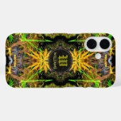 FracktalKan Individuelle Name Monogram Phone Case (Rückseite (Horizontal))