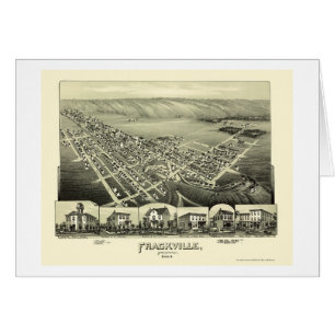 Frackville, panoramische Karte PAs - 1889