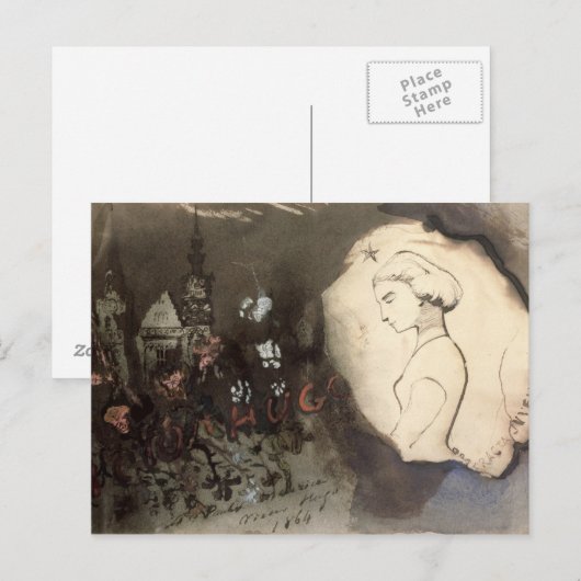 Fracta Juventus, 1864 Postkarte (Vorne/Hinten)