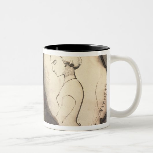 Fracta Juventus, 1864 Zweifarbige Tasse (Rechts)