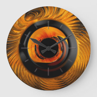 Fractal Art 91 Wall Clocks & Numeral Options Große Wanduhr