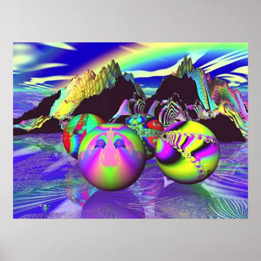 Fractal Billards Poster (Vorne)