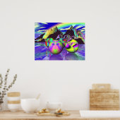 Fractal Billards Poster (Küche)