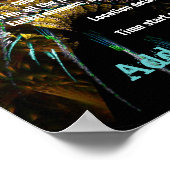 Fractal Blast Party Flyer Poster (Ecke)
