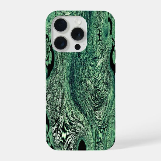 Fractal Bloom – Botanical Vortex iPhone Hülle (Rückseite)