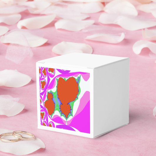 Fractal blutendes Herz Gefallen-Box Geschenkschachtel (Hochzeit)