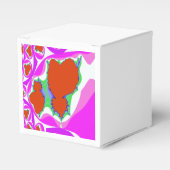 Fractal blutendes Herz Gefallen-Box Geschenkschachtel (Vorderseite)
