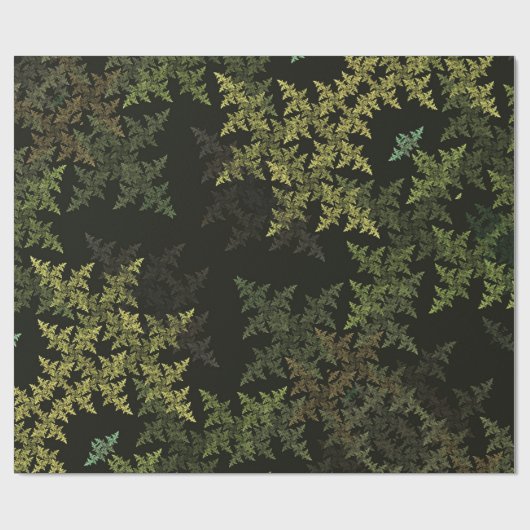 Fractal Camouflage Geschenkpapier (Flach)