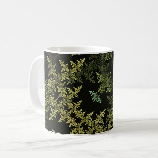 Fractal Camouflage Kaffeetasse (Vorderseite Links)