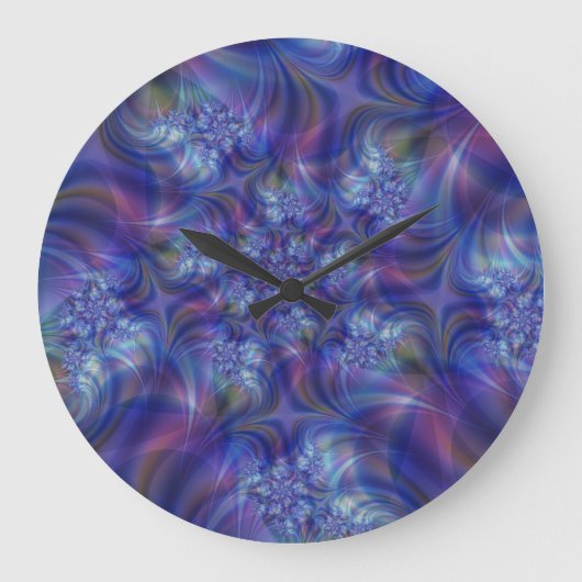 Fractal Essence Wall Clock Große Wanduhr (Vorderseite)