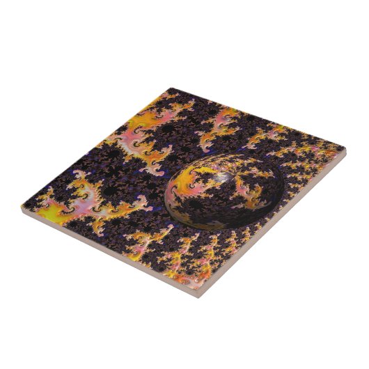 Fractal Firestorm Sphere Fliese (Seite)