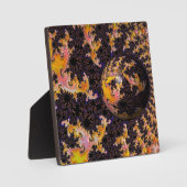 Fractal Firestorm Sphere Fotoplatte (Vorderseite)