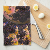 Fractal Firestorm Sphere Geschirrtuch (Viertel Falte)