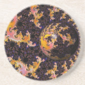 Fractal Firestorm Sphere Getränkeuntersetzer (Vorne)