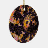 Fractal Firestorm Sphere Keramik Ornament (Rechts)