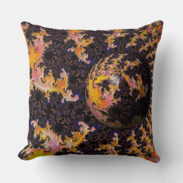 Fractal Firestorm Sphere Kissen